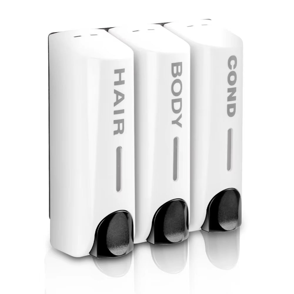 Single/Double/Triple 350Ml Soap Dispenser Wall-Mount Shower Bath Shampoo Dispenser Liquid Soap Container Bathroom Accessories