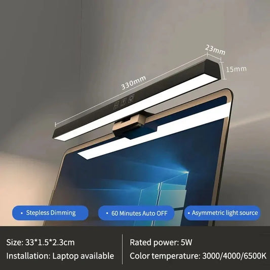 LED Desk Lamp Monitor Light Bar PC Computer Dimmable Screen Light 33Cm 50Cm Office Study Reading Hanging Table Lamp USB Powered